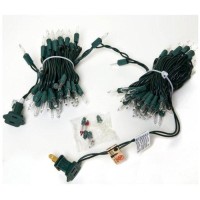 Noma/Inliten Holiday Wonderland 100-Count Clear Christmas Light Set,Green Wire