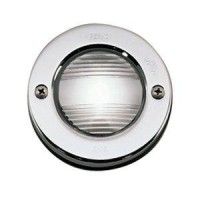 Chrome plated brass with a black flush mount bracket For use on sail or power boats under 656 in length 2 mile visibility vertical flush mount only Diameter 3