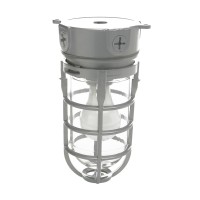 Woods L1706 Vandal Resistant Security Light With Ceiling Mount (150W Incandescent Bulb; Silver)