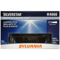 The SYLVANIA SilverStar High Performance Halogen Headlight delivers a brighter and whiter light SYLVANIA achieves this using a specially design filament propriety gas mixture as well as a lamp coating that shifts the color temperature towards a whiter lig