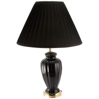 Ore International 6118Bk 26Inch Ceramic Table Lamp Black