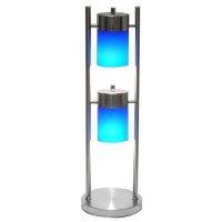 Ore International 3031Tb 25Inch 2Light Adjustable Table Lamp Blue