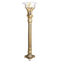 Ore International 9000 Antique-Style Floor Lamp, Gold