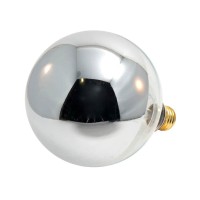 Bulbrite 100G40Hm Half Chrome 100W Globe Shape Bulb