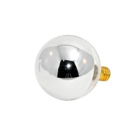 Bulbrite 40G16Hm Half Chrome 40W Globe Shape Bulb