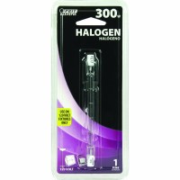 Feit Electric Bpq300T3/Cl 300-Watt T3 Double Ended Linear Halogen Bulb With Rsc Base, Clear