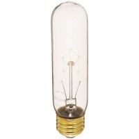 Bulbrite 15T10C 15-Watt Incandescent T10 Tubular Light, Clear