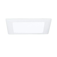 Halo 10P Recessed Ceiling Light Square Trim With Glass Albalite Lens White 95 L X 12 W X 93 H