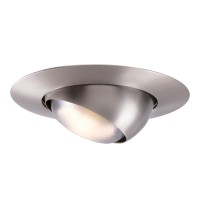 Halo 78Sn 6-Inch Eyeball Light Trim, Satin Nickel