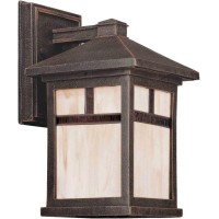 Forte Lighting 1773-01 Craftsman / Mission Outdoor Wall Sconce, Painted Rust