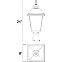 Cast - 3 Light Outdoor Pole/Post Mount