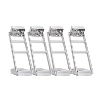 Tipp-Kick Floodlight Set With Masts, Up To 19 Cm High I Floodlights For Your Table Football Game I Original Football Accessories I 4-Piece Set I Grey