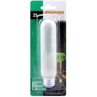 Sylvania 18492 25-Watt Frosted Tubular Incandescent T10 Bulb