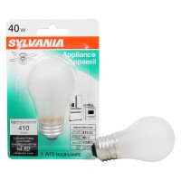 Sylvania Home Lighting 10117 Incandescnet Bulb, A15-40W-2850K, Inside Frost Finish, Medium Base, Pack Of 1,Soft White