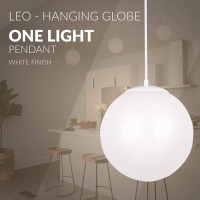 Sea Gull Lighting 6022-15 Leo Globe Pendant Hanging Modern Fixture, One - Light, Red