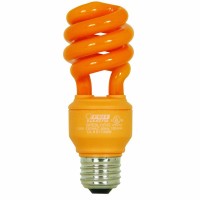 Feit Electric Bpesl13T/O 13-Watt Compact Fluorescent Mini Twist Orange Bulb