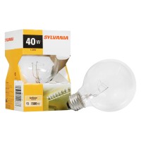 Sylvania G25 Incandescent Bulb, Medium Base, 40W, 2850K, Clear Bulbs