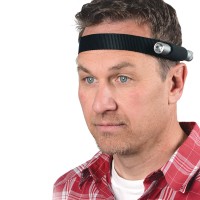 Nite Ize Headband Flashlight Holder Fits Most Small Flashlights For Handsfree Use Black Npo0301