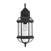 Savoy House 5-0630-Bk One Light Wall Mount Lantern