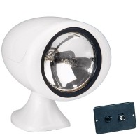 Jabsco 61050-0012 Marine 155Sl Remote Control Marine Halogen 5-Inch Searchlight, 12-Volt, 10-Amp, 100000Cp, Joystick Control