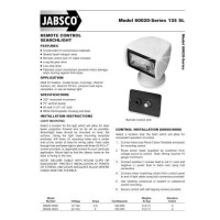 Jabsco 60020-0000 Marine 135Sl Remote Control Marine Halogen Searchlight, 100000Cp, Joystick Control, 12-Volt, 10-Amp , White , 8-1/8