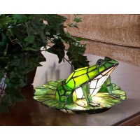 Dale Tiffany Ta101231 Frog Lily Accent Lamp, 7.50X12.00X12.00, Green