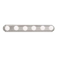 Kichler 36 Round Bath Bar Vanity Light In Brushed Nickel 6Light Traditional Bathroom Light 36 L X 475 H 5018Ni