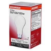 Sylvania Incandescent A21 3Way Bulb, 50W/100W/150W