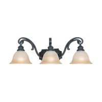 Designers Fountain 96103-Ni 26In Barcelona 3-Light Bathroom Vanity Light Fixture, Natural Iron