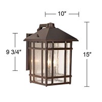 J Du J Sierra Craftsman 15&Quot; High Outdoor Wall Light