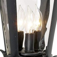 Casa Marseille European Outdoor Wall Light Fixture Mediterranean Black Scroll Arm 21 1/2