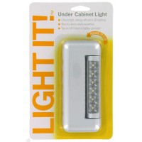 Light It! By Fulcrum, Led Wireless Under Cabinet Tap Light, Silver