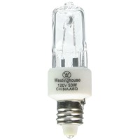 Westinghouse Lighting 0442300, 50W T4, E11 Mini-Can Base Clear 1300Hr 600Lm 120V Halogen Light Bulb