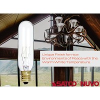 Satco S3912 145V Candelabra Base 15Watt T6 Switchboard Bulb Clear