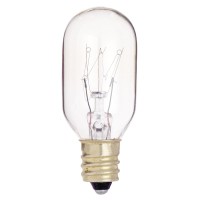 Satco S3905 130V Candelabra Base 15-Watt T7 Light Bulb, Clear