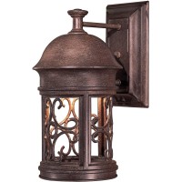 Minka Lavery Outdoor Wall Light 8281-A61 Sage Ridge Dark Sky Exterior Wall Lantern, 60 Watts, Rust