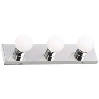 Design House 500850 3 Light Vanity Light, Polished Chrome