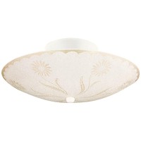 Design House 501619 Traditional 2Light Indoor Semiflush Ceiling Mount Dimmable Frosted Glass For Bedroom Hallway Kitchen Dinin