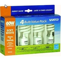 Satco S6235 13W Soft White Cfl 4/Pk