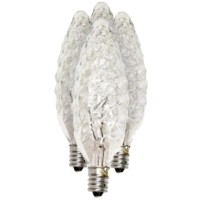 Sylvania 13748 - 25B10C/Crystal/Dl/Bl 120V 4Pk B10 Decor Torpedo Light Bulb