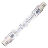 Sylvania Halogen T3 Double End Dimmable Tube Light Bulb, 100W, 1600 Lumens, 2950K, 100 Cri, Clear (58999)