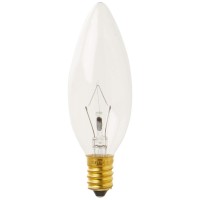 Bulbrite Incandescent B10 European Base (E14) Light Bulb, 40 Watt, Clear