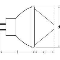 Osram Efm 64607 50W 8V Mr16 Tungsten Halogen Lamp