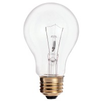 Satco S3940 25 Watt 170 Lumens A19 Incandescent Soft White 2700K Clear Light Bulb, 2-Pack