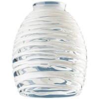 Westinghouse Lighting Corp Glass Shade, Clear With White Rope Design (81314)