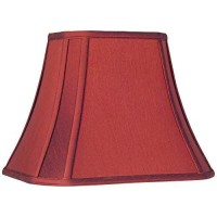 Crimson Red Cut-Corner Medium Lamp Shade 8