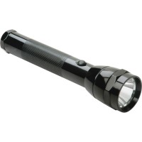 Skilcraft Aluminum Flashlight 1012 Long Requires 2 D Batteries Black