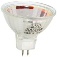 Ushio Bc1576 1000460 - 42W Halogen Light Bulb - Mr16 - Eurostar - Eyp Flood - Open Face - 4,000 Life Hours - 1,400 Candlepower - 12V