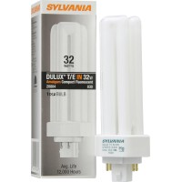 Sylvania 20884 Compact Fluorescent 4 Pin Triple Tube 3000K, 32-Watt, 1 Count (Pack Of 1)