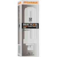 Sylvania 20884 Compact Fluorescent 4 Pin Triple Tube 3000K, 32-Watt, 1 Count (Pack Of 1)